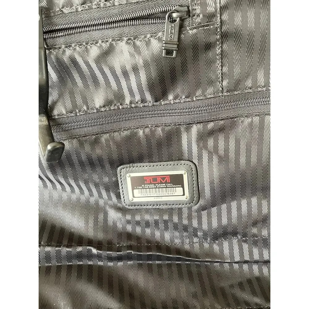TUMI Garment Bag Travel Black Luggage Cover Full Suits Bifold Nylon 228D3